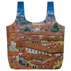 Lucca Historic Center Aerial View Full Print Recycle Bag (xl) by dflcprintsclothing