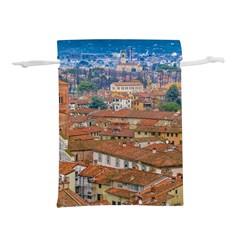 Lucca Historic Center Aerial View Lightweight Drawstring Pouch (l) by dflcprintsclothing