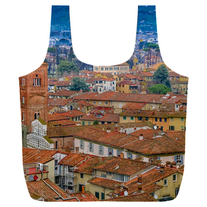 Lucca Historic Center Aerial View Full Print Recycle Bag (XXL)