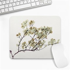 Photo Illustration Flower Over White Background Large Mousepads by dflcprintsclothing