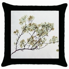 Photo Illustration Flower Over White Background Throw Pillow Case (black) by dflcprintsclothing