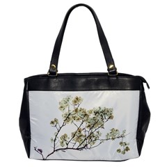 Photo Illustration Flower Over White Background Oversize Office Handbag by dflcprintsclothing