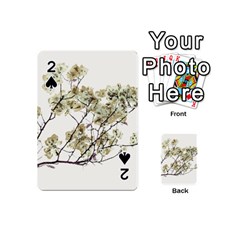 Photo Illustration Flower Over White Background Playing Cards 54 Designs (mini)