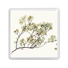 Photo Illustration Flower Over White Background Memory Card Reader (square)