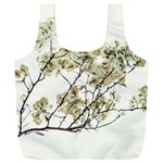 Photo Illustration Flower Over White Background Full Print Recycle Bag (XXL) Front