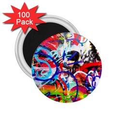 Crazy Grafitti 2 25  Magnets (100 Pack)  by essentialimage