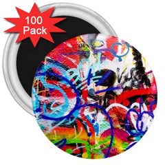 Crazy Grafitti 3  Magnets (100 Pack) by essentialimage