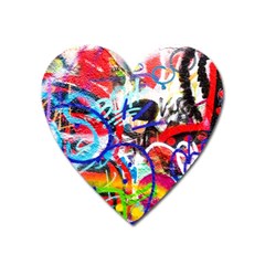 Crazy Grafitti Heart Magnet by essentialimage