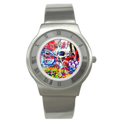 Crazy Grafitti Stainless Steel Watch by essentialimage