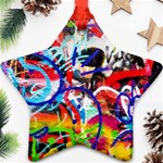 Crazy Grafitti Star Ornament (Two Sides) Front