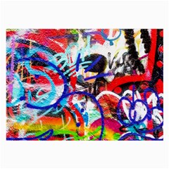 Crazy Grafitti Large Glasses Cloth (2 Sides) by essentialimage