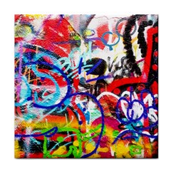 Crazy Grafitti Face Towel by essentialimage