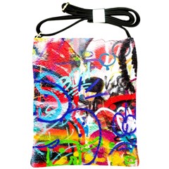 Crazy Grafitti Shoulder Sling Bag by essentialimage