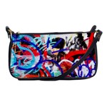 Crazy Grafitti Shoulder Clutch Bag Front