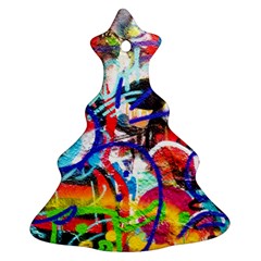 Crazy Grafitti Christmas Tree Ornament (two Sides) by essentialimage