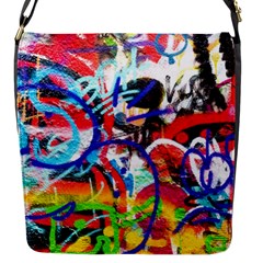 Crazy Grafitti Flap Closure Messenger Bag (s) by essentialimage