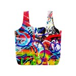 Crazy Grafitti Full Print Recycle Bag (S) Back