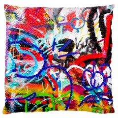 Crazy Grafitti Standard Flano Cushion Case (two Sides) by essentialimage