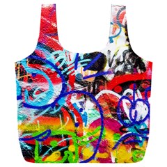 Crazy Grafitti Full Print Recycle Bag (xxl) by essentialimage