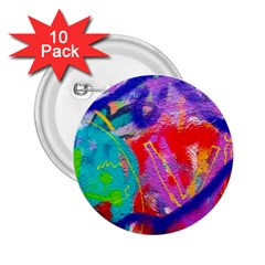 Crazy Graffiti 2 25  Buttons (10 Pack)  by essentialimage