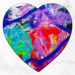 Crazy Graffiti Jigsaw Puzzle (heart) by essentialimage