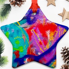 Crazy Graffiti Star Ornament (two Sides) by essentialimage