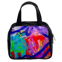 Crazy Graffiti Classic Handbag (two Sides) by essentialimage