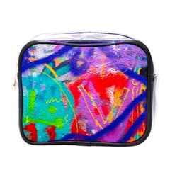 Crazy Graffiti Mini Toiletries Bag (one Side) by essentialimage