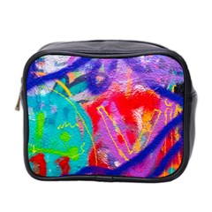 Crazy Graffiti Mini Toiletries Bag (two Sides) by essentialimage