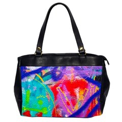 Crazy Graffiti Oversize Office Handbag (2 Sides) by essentialimage