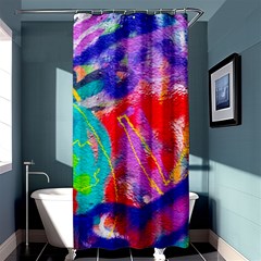 Crazy Graffiti Shower Curtain 36  X 72  (stall)  by essentialimage