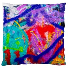 Crazy Graffiti Standard Flano Cushion Case (two Sides) by essentialimage