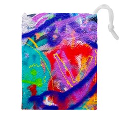 Crazy Graffiti Drawstring Pouch (5xl) by essentialimage