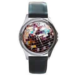 Disco Ball Round Metal Watch by essentialimage