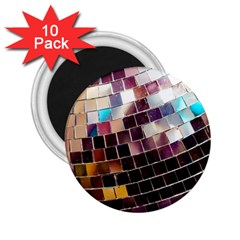 Disco Ball 2 25  Magnets (10 Pack)  by essentialimage