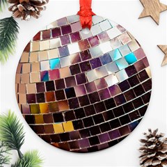 Disco Ball Round Ornament (two Sides) by essentialimage