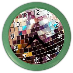 Disco Ball Color Wall Clock by essentialimage