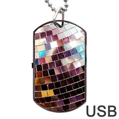 Disco Ball Dog Tag Usb Flash (one Side) by essentialimage