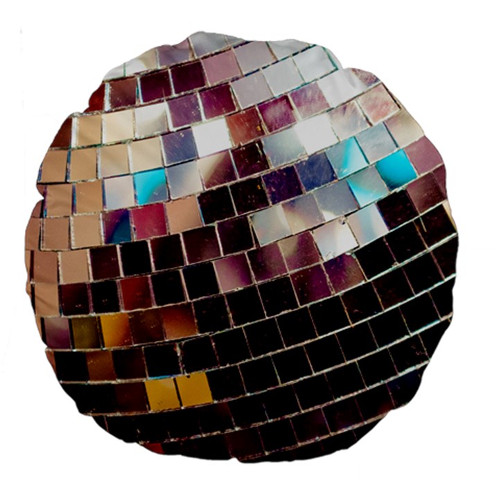 Disco Ball Large 18  Premium Round Cushions