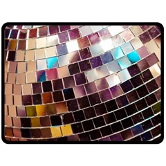 Disco Ball Double Sided Fleece Blanket (large)  by essentialimage