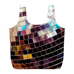 Disco Ball Full Print Recycle Bag (l) by essentialimage