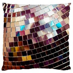 Disco Ball Large Flano Cushion Case (one Side) by essentialimage