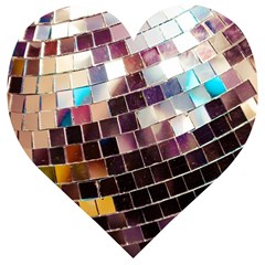 Disco Ball Wooden Puzzle Heart by essentialimage