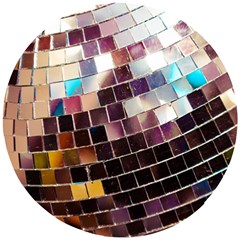 Disco Ball Wooden Puzzle Round by essentialimage