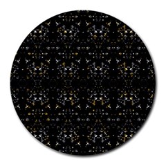 Fancy Ethnic Print Round Mousepads