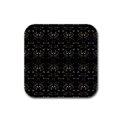 Fancy Ethnic Print Rubber Coaster (square) 