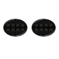 Fancy Ethnic Print Cufflinks (oval) by dflcprintsclothing