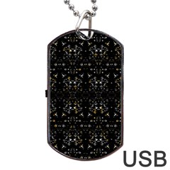 Fancy Ethnic Print Dog Tag Usb Flash (one Side) by dflcprintsclothing