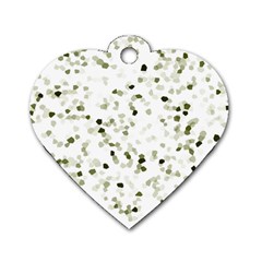 Square Motif Abstract Geometric Pattern Dog Tag Heart (one Side) by dflcprintsclothing