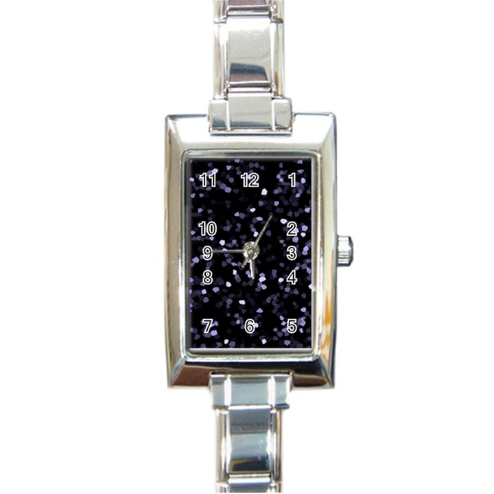 Square Motif Abstract Geometric Pattern 2 Rectangle Italian Charm Watch